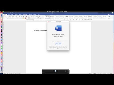 Performance of #Office 2019 in #Hackintosh with #macOS Big Sur 11.3.1 #Opencore 0.6.9