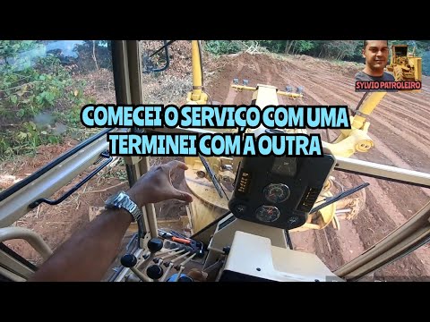 COMECEI O SERVIÇO COM UMA MÁQUINA E TERMINEI COM A OUTRA / Motoniveladora caterpillar 120k /XCMG