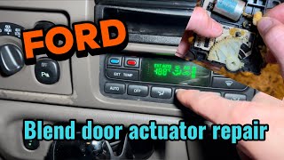 Ford NO HEAT with AUTOMATIC climate control! EATC 2000 - 2007 SELF TEST plus REPAIR the ACTUATOR!!