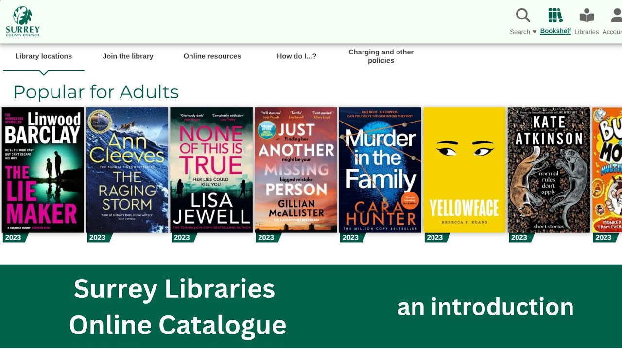 Surrey Libraries online catalogue: an introduction