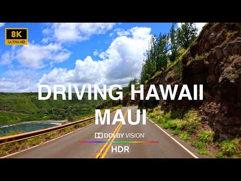 HAWAII MAUI SCENIC DRIVE in 4K HDR