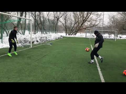 KS Drukarz’2002 - Adam Filipiuk i doskonali chwyt piłki pod okiem Trenera Kazimierskiego 24.01.2018