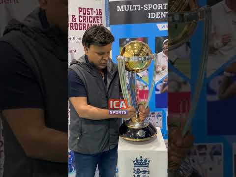 ICC Cricket World Cup 2023 Trophy unboxing #cricket