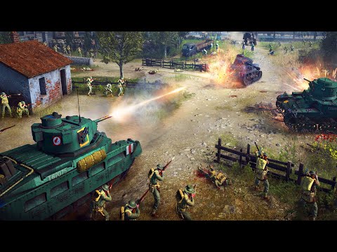 NEW World War 2 RTS Battle Simulator has INSANE BATTLES!