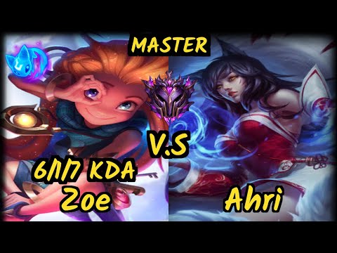 FNC.A MagiFelix (ZOE) vs AHRI - 6/1/7 KDA MID GAMEPLAY - EUW Ranked MASTER