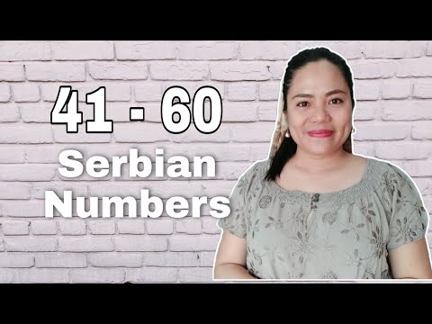 LEARNING SERBIAN NUMBERS 41-60 | PART 4 | ROSEYLEKS