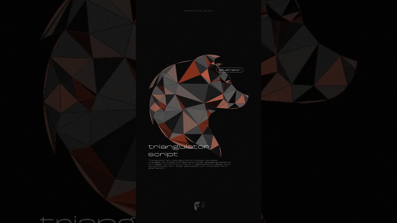 Triangulator Script | Adobe Illustrator Tutorial  Script Download 📍 Link Bio #illustratortutorial