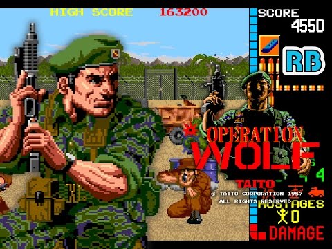 1987 [60fps] Operation Wolf Hardest Loop1 (Add Crosshair) (Warning: Flashing)
