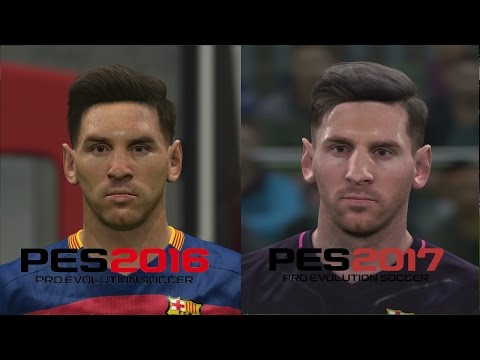 Pes 2016 vs Pes 2017 Comparison Graphics and Gameplay PS4 HD 1080p
