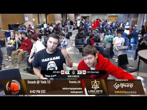 Smash at York 12 - EGE Chrim Foish (Diddy) vs 02D JiKO (Fox) - SSB4 Pool D1
