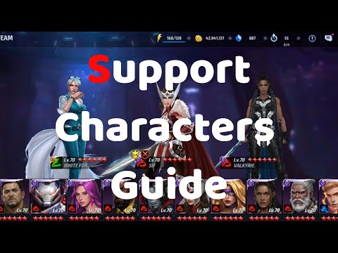 Marvel Future Fight | Support Characters Guide This Video Help You A Lot If You Watch This