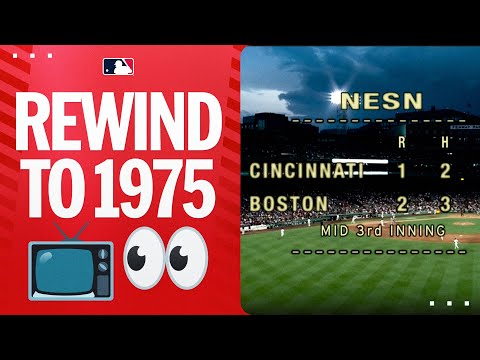 The Boston Red Sox broadcast throws it back to 1975 📺👀