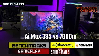 Rog Flow Z13 Ai Max 395 vs OneXGPU 2 7800m - Which Will Win?