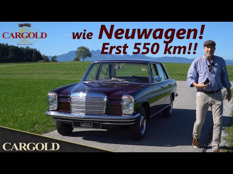 Mercedes 220 D Strich 8, 1970, Original erst 550 km! 48 Jahre in einer Garage eingelagert!