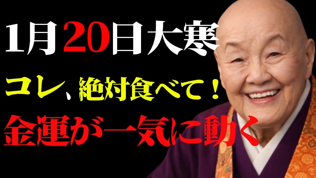 【1月20日・大寒】1月20日の大寒にある物を食べると金運が激変するわよ。今年1年の金運が決まる特別な日。