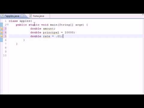 Java Video Tutorial Part 23 Compound Interest Program