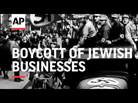 Boycott of Jewish businesses - 1933 | Movietone Moment | 1 April 2022