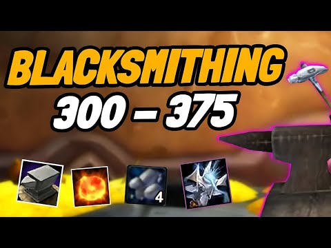 WoW TBC Blacksmithing Guide 300-375 + Trainer locations