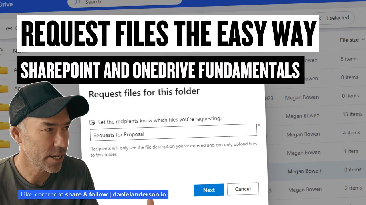 How to use the Request Files feature from OneDrive