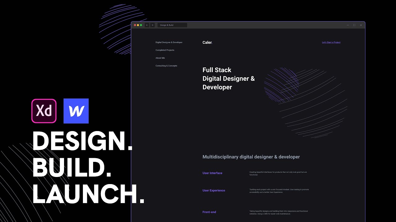 Design. Build. Launch. | Introduction