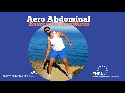 Exercícios aeróbicos - Aula de aeróbica com Abdominais