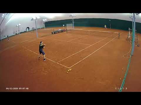 Pure gameplay, all points of the tennis match of 4.12.20