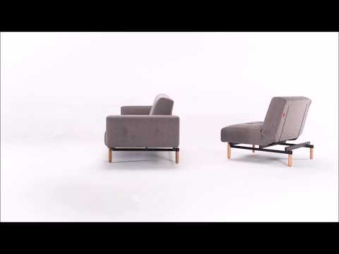 Buri Klappsofa mit Armlehne und Buri Klappsessel