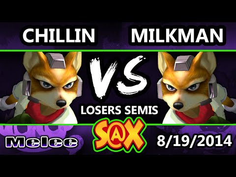 S@X - MilkMan (Green) Vs. Crs.Chillin (Fox) SSBM Losers Semis - Smash Melee