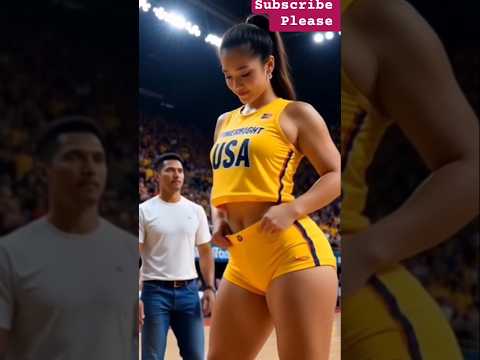 World's tallest female volleyball player in 🤕 💥 #tallwoman #tallgirlfriend #volleyball #usa