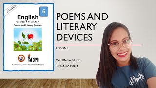 Poems and Literary Devices: Writing a 3-Line and 4-Line Stanza Poem | Teacher Jackie