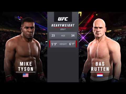 EA Sports U.F.C 2 Deluxe Edition Mike Tyson vs Bas Rutten