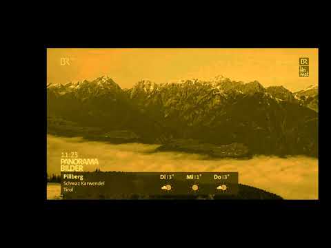 Panoramabilder/Bergwetter Livestream BR Fernsehen (HD) 23.12.2025 am Tag vor Heiligabend