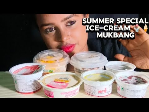 Various of flavours ice-cream mukbang video || #mukbang #icecream