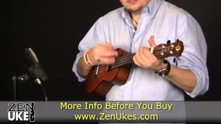 Video thumbnail for Luna Tapa Cedar Concert Ukulele @ ZenUkes.com by Zen Ukes