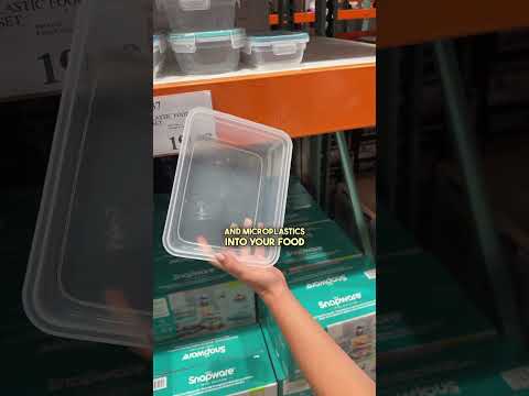 Stop buying plastic food storage containers!! #nontoxic #health #kitchenswaps