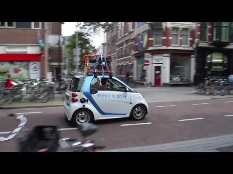 Gasoline generator on electric car