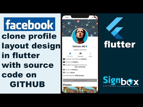 Flutter Tutorial for Beginners 9 | Facebook clone profile in flutter.