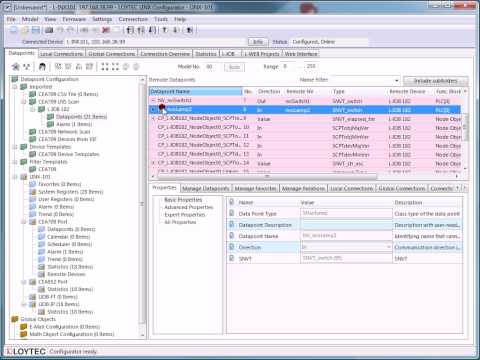 LOYTEC L-INX Configurator - How to create network variables by using LNS scan [B003]