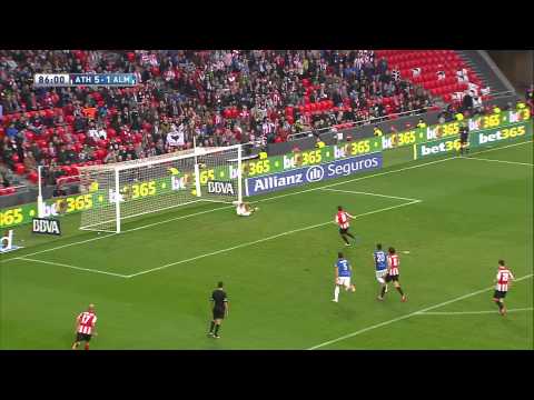 Gol de Ibai Gómez (6-1) en el Athletic Club - UD Almería - HD