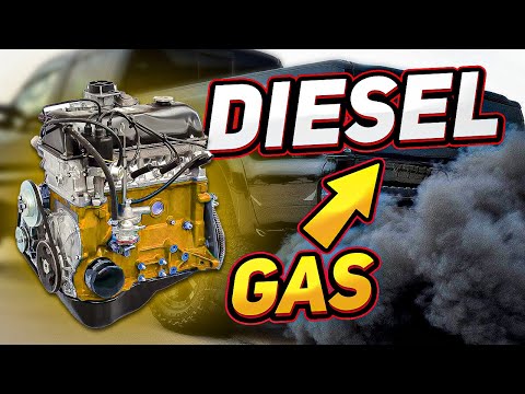 We convert a gasoline engine to run on diesel fuel - will it work?