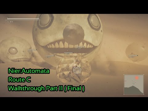 Nier: Automata 100%  Walkthrough - Part 11 ( Final ) - Route C - Emil Clones and Ending E