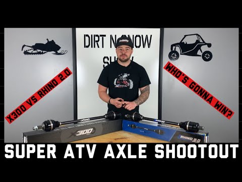 X300 vs Rhino 2.0 - Super ATV Axle Shootout