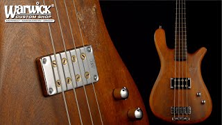 Video thumbnail for Warwick Custom Shop Masterbuilt - Streamer CV - "Cheese Mahogany" - Natural Oil Finish # 18-3952 by Framus & Warwick