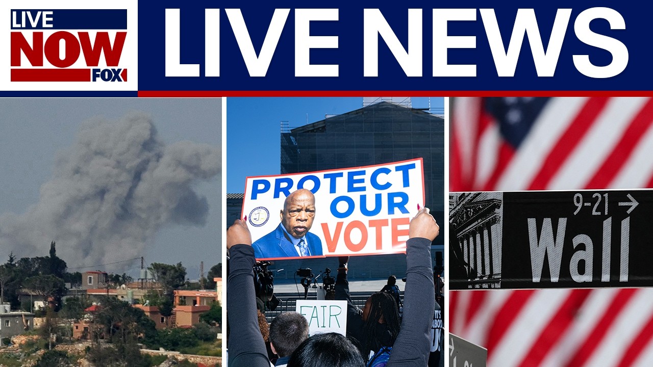 LIVE NEWS: Middle East latest, Voting rights, Economic headlines