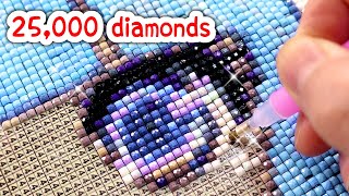 TIK TOK art: I PAINT my own 25,000 DIAMOND PAINTING and it took me 2 months... lol MQDEFAULT Thumbnail