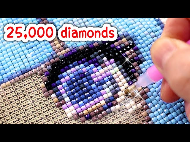 TIK TOK art: I PAINT my own 25,000 DIAMOND PAINTING and it took me 2 months... lol SDDEFAULT Thumbnail