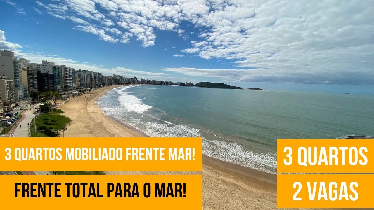 R$1.900.000,00! Apartamento Mobilado e Decorado de Frente Total Para o Mar na Praia do Morro