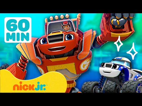 Вспыш и чудо-машинки | Приключения чудо-роботов! | 1-часовая подборка | Nick Jr. Cyrillic