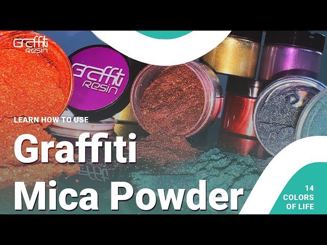 Graffiti Resin Mica Powder Color Set of 12 colors