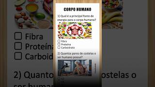 Quiz do Corpo Humano. Consegue acertar todas?